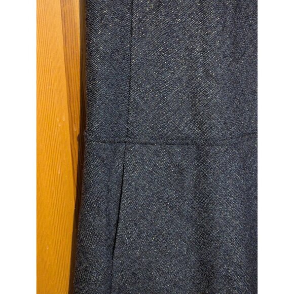 Theory Dress 4 Olpia Harlequin Gray Metallic Tweed Drop Waist Shift Wool - Picture 9 of 9